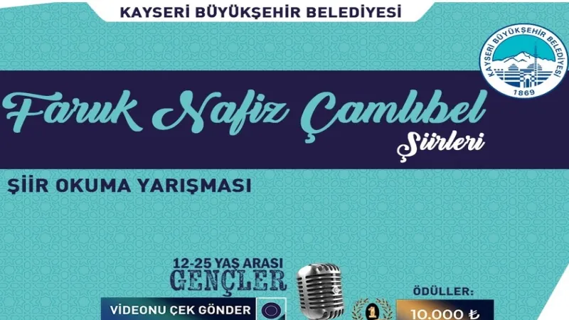 Kayseri Büyükşehir'den büyük şair anısına yarışma